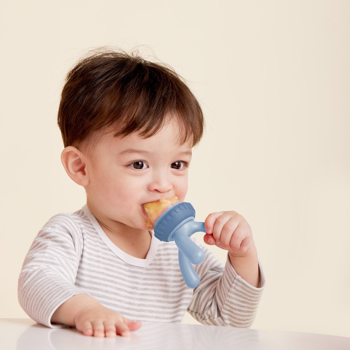 b.box Silikonska mljackalica za svježu hranu – Lullaby Blue - Mini Bambini