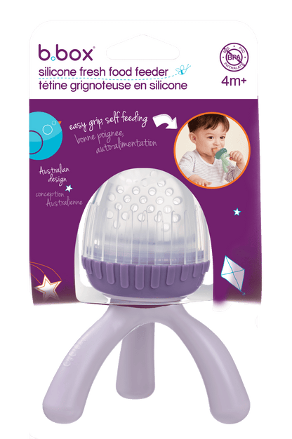 b.box Silikonska mljackalica za svježu hranu – Peony - Mini Bambini