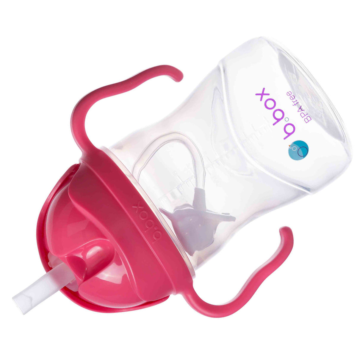 b.box Sippy cup bočica sa slamkom – Raspberry - Mini Bambini