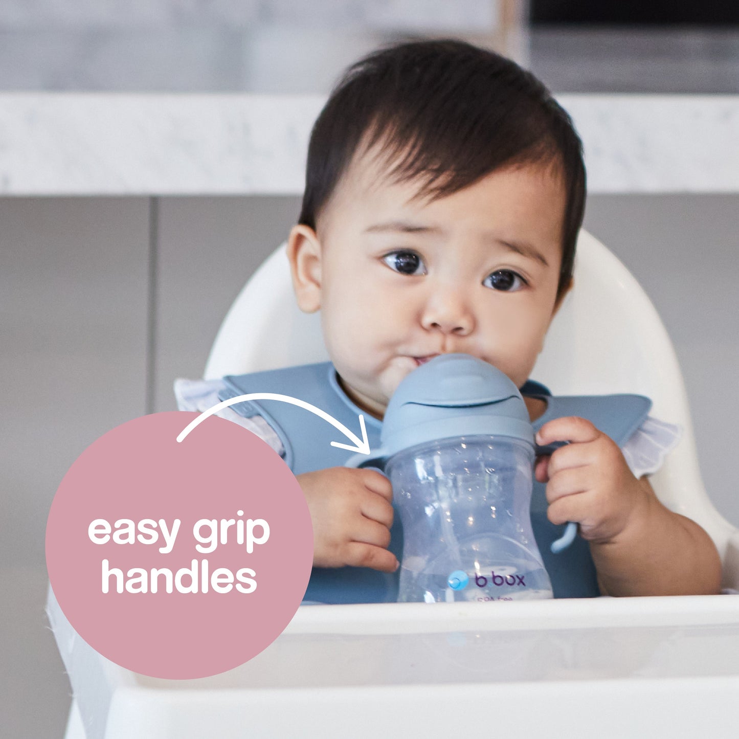 b.box Sippy cup bočica sa slamkom – Sage - Mini Bambini