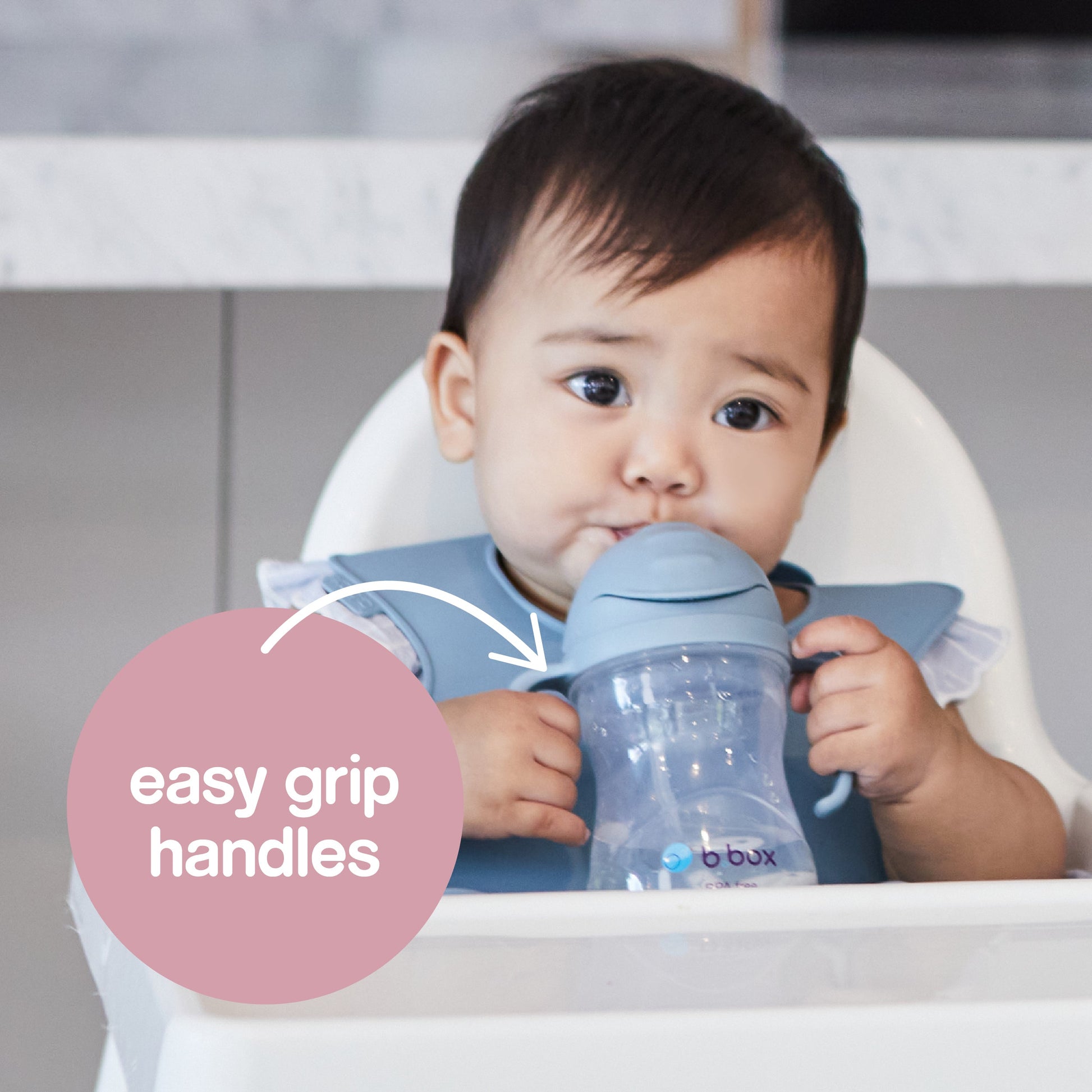 b.box Sippy cup bočica sa slamkom – Sage - Mini Bambini