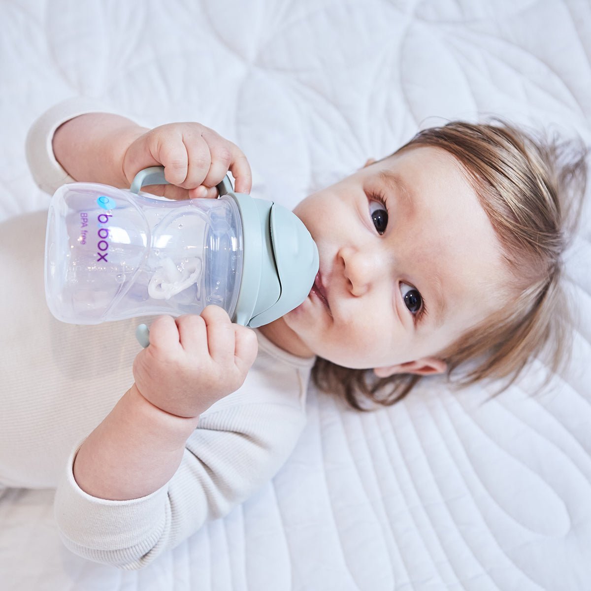 b.box Sippy cup bočica sa slamkom – Sage - Mini Bambini