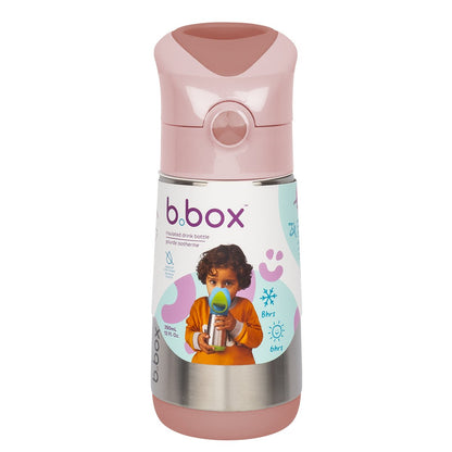 b.box Termo bočica sa slamkom, 350ml - Blush Crush - Mini Bambini