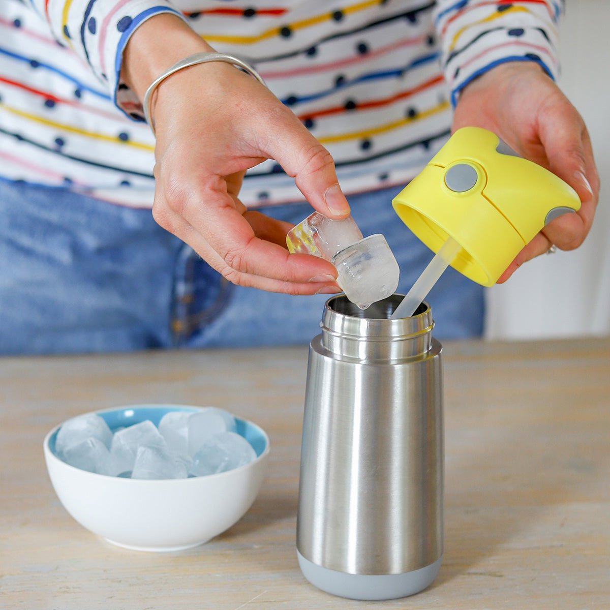 b.box Termo bočica sa slamkom, 350ml - Lemon twist - Mini Bambini
