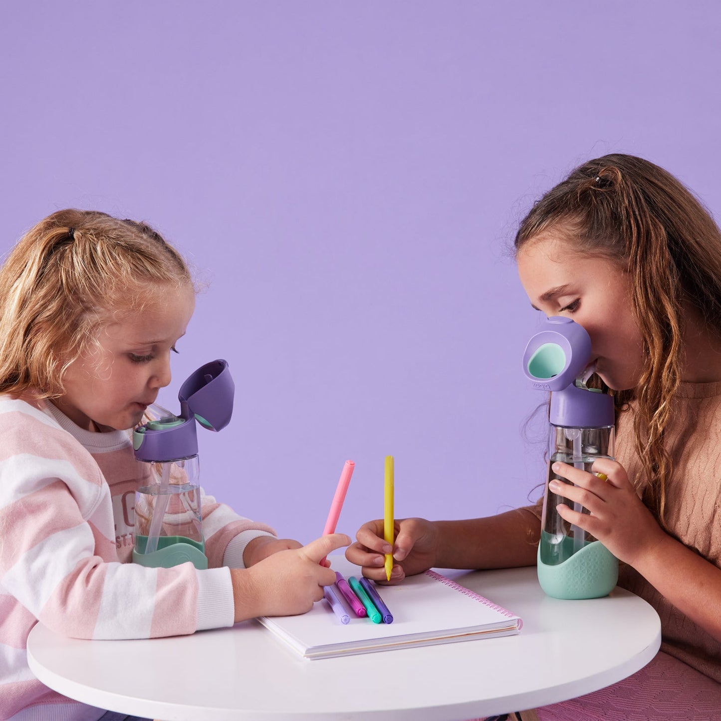 b.box Tritan™ bočica sa slamkom, 450 ml – Indigo Rose - Mini Bambini