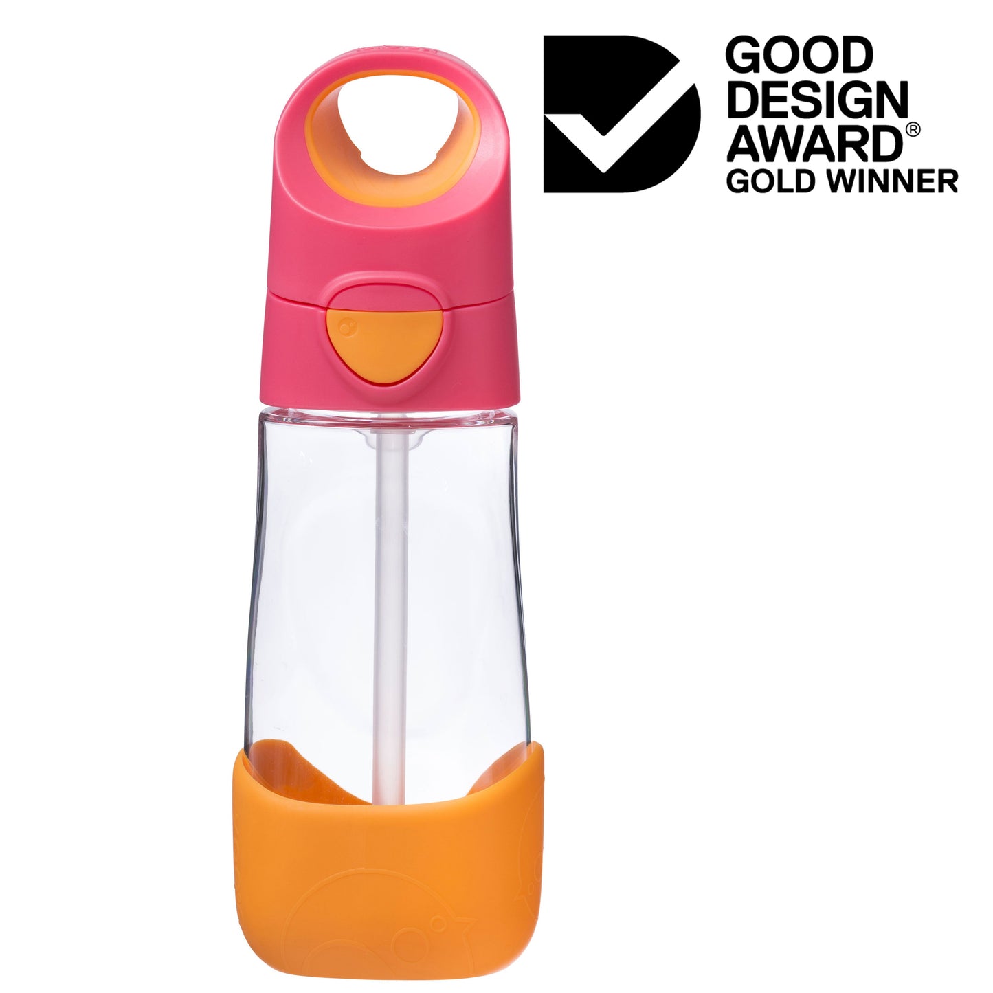 b.box Tritan™ bočica sa slamkom, 450 ml – Strawberry shake - Mini Bambini