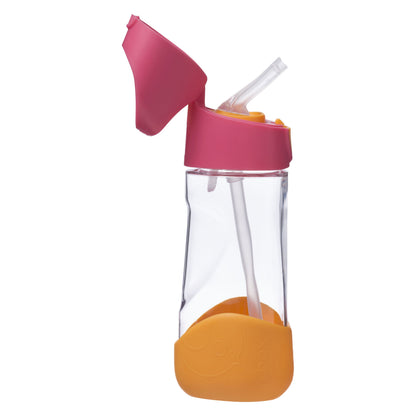 b.box Tritan™ bočica sa slamkom, 450 ml – Strawberry shake - Mini Bambini