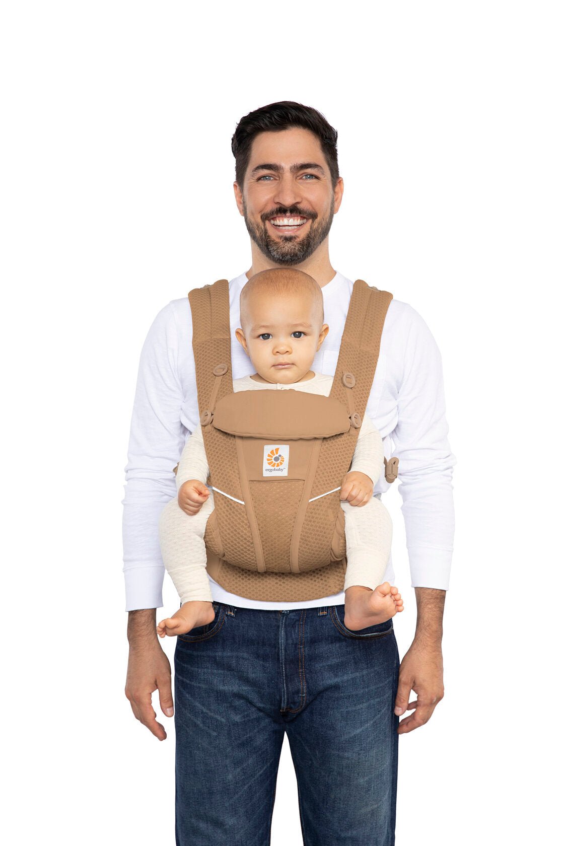 Ergonomska kengur nosiljka Ergobaby Omni Breeze - Camel Brown - Mini Bambini