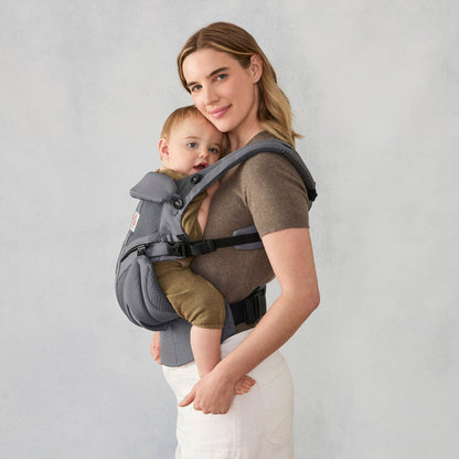 Ergonomska kengur nosiljka Ergobaby Omni Classic Mesh - Charcoal Grey - Mini Bambini