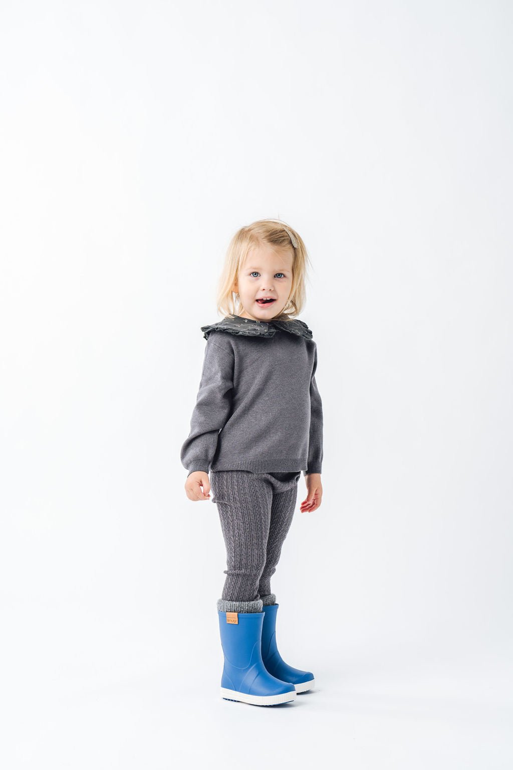 Gumene čizme sa toplim uloškom Snugi WoolySplash - plava - Mini Bambini