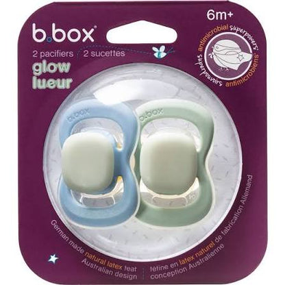 b.box Silikonska cucla GLOW – sky + sage (2 kom)