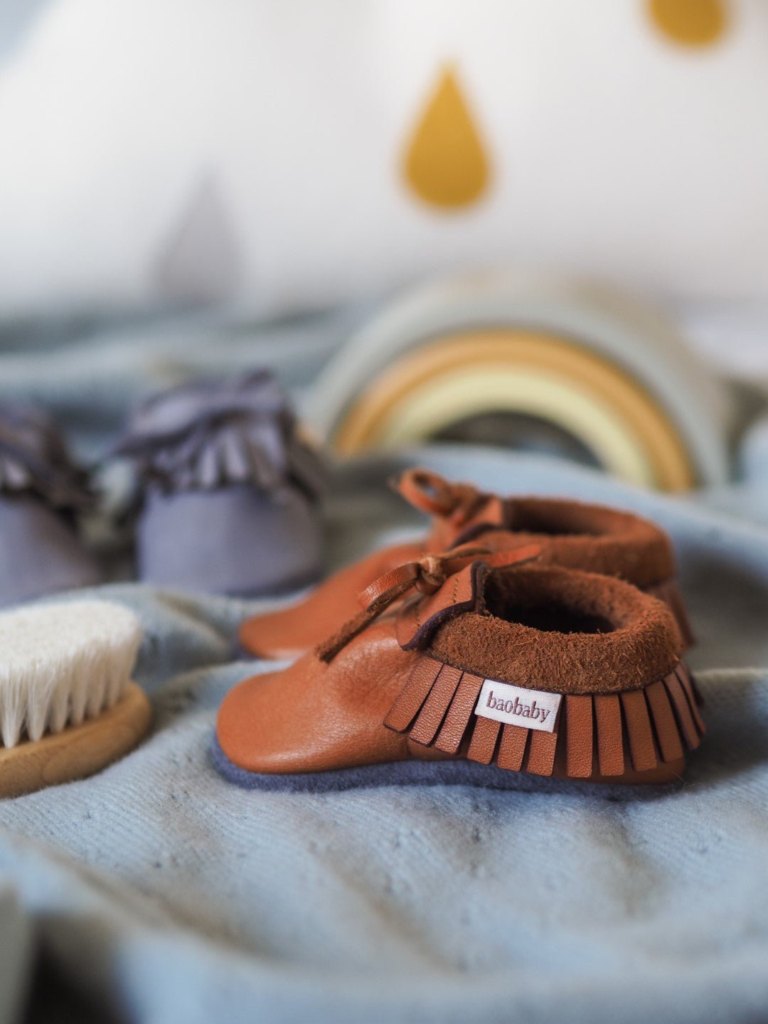 Kožne cipelice Baobaby, Hazelnut - Mini Bambini