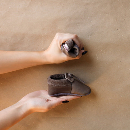 Kožne cipelice Baobaby, Mokki - Mini Bambini