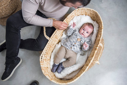 Kožne sandalice Baobaby - Stars grey - Mini Bambini