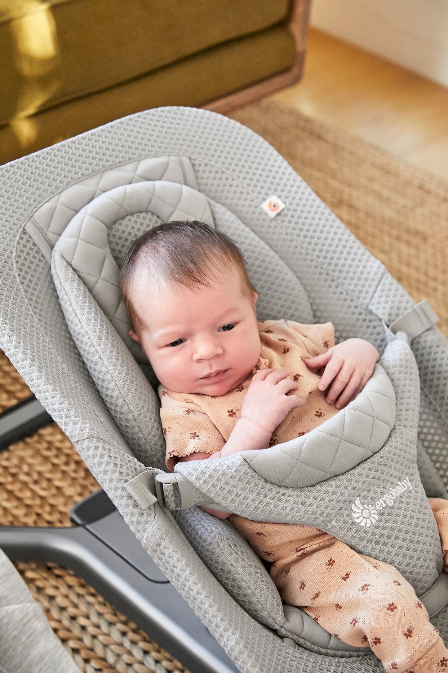 Ljuljaška Ergobaby Evolve 3 u 1 mrežasta - Light Grey - Mini Bambini