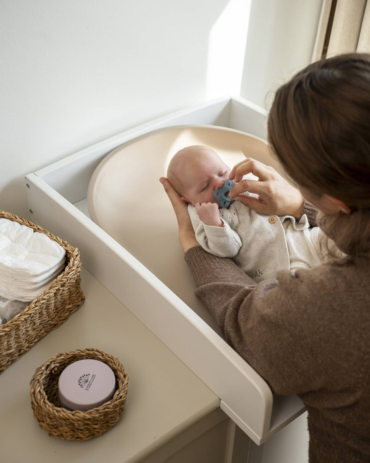 Mekana podloga za presvlačenje – krem - Mini Bambini