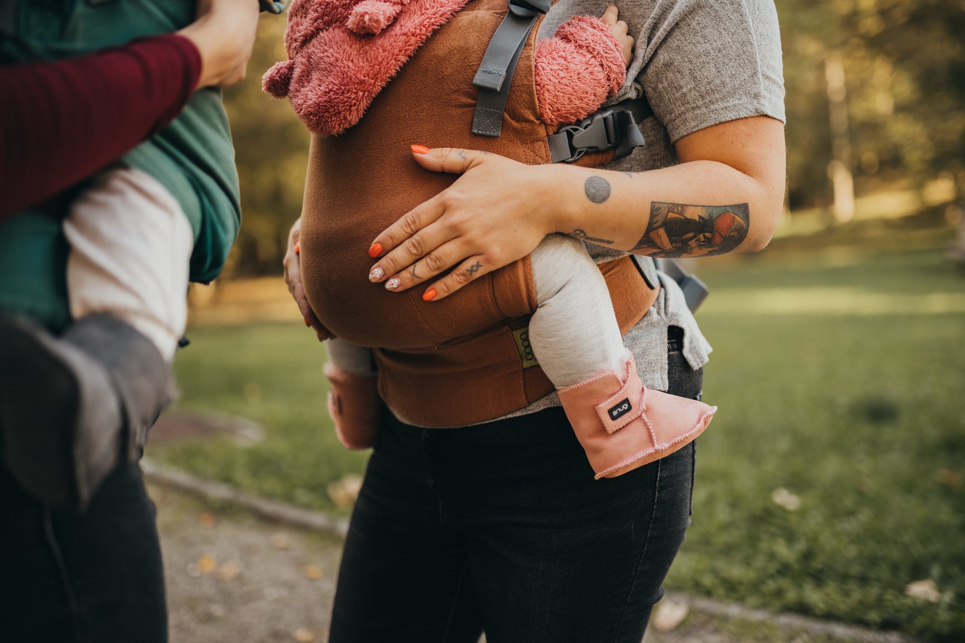 Merino čizme Snugi - roze - Mini Bambini