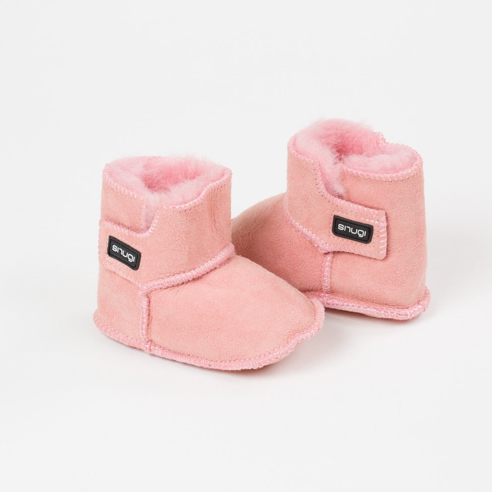 Merino čizme Snugi - roze - Mini Bambini