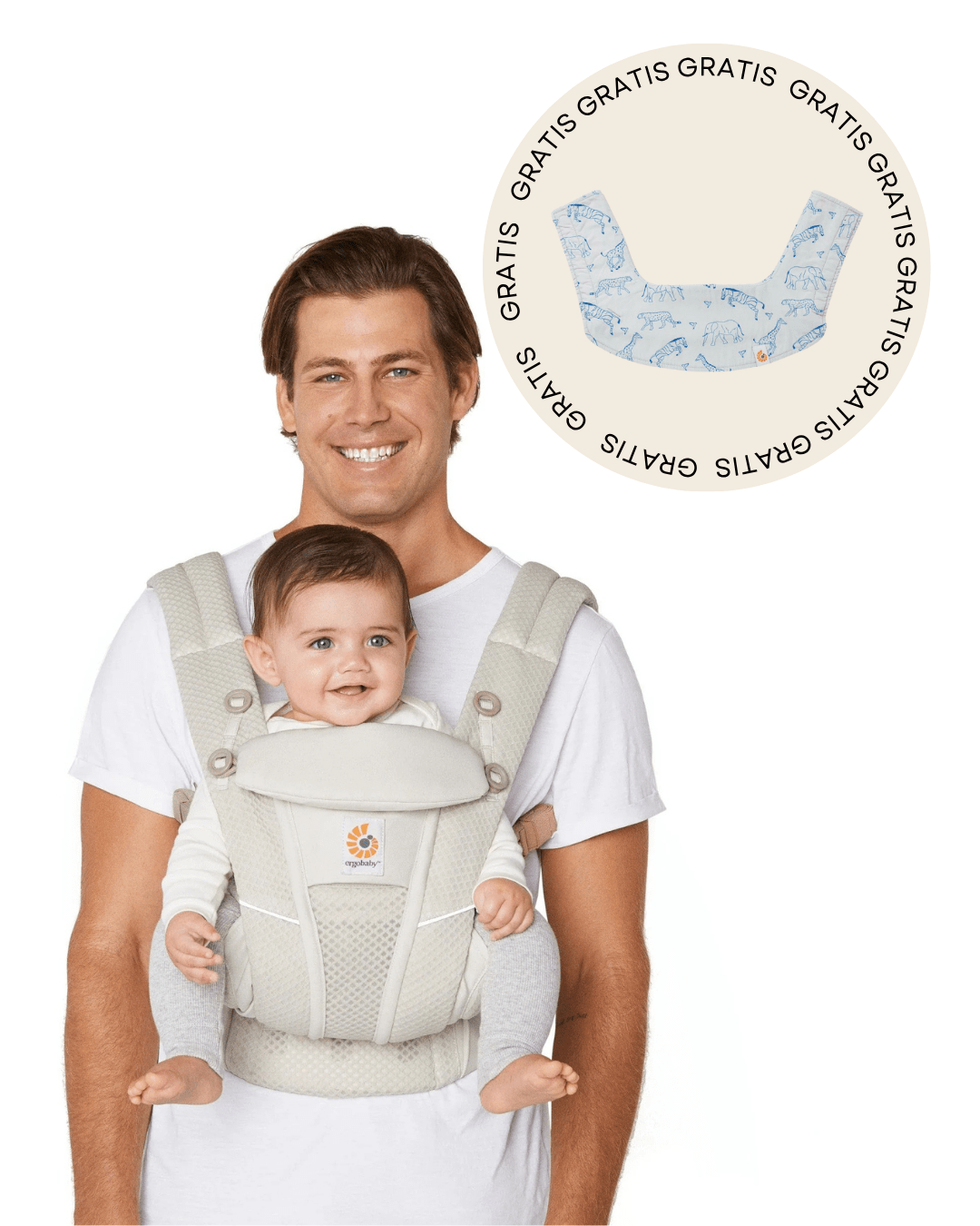 Nosiljka Ergobaby Omni Breeze + jastučići za grickanje i podbradak GRATIS - Mini Bambini