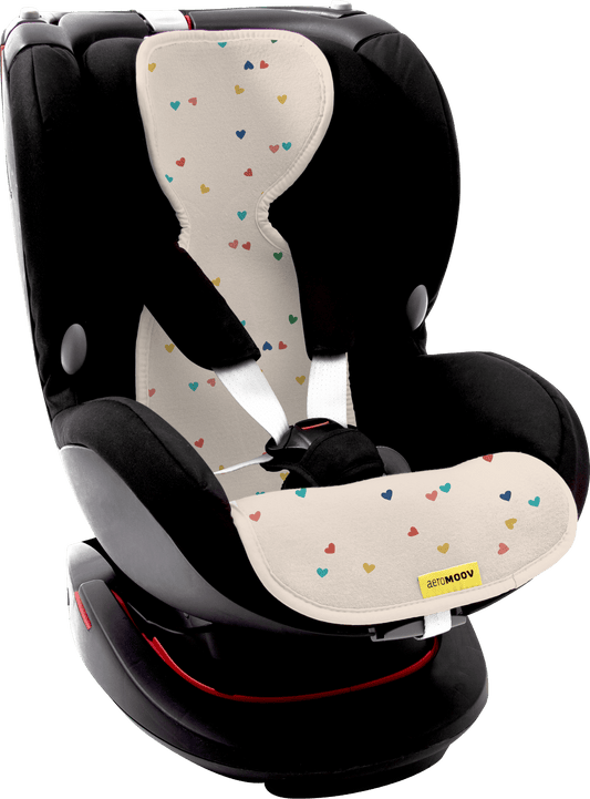 Podloga protiv znojenja za autosjedište, Aeromoov, grupa 1 - Confetti Hearts - Mini Bambini