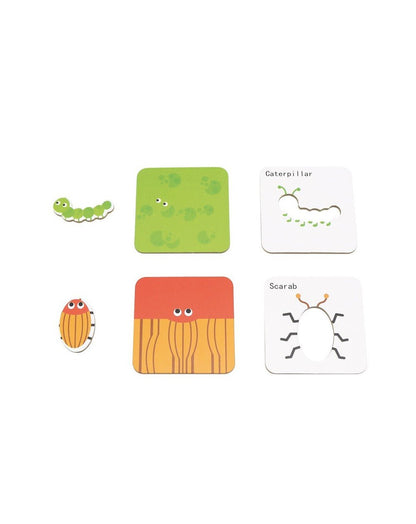 Puzle "Pogodi ko sam" - Insekti - Mini Bambini