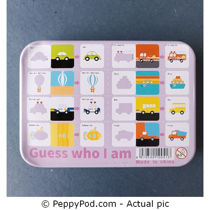 Puzle "Pogodi ko sam" - Vozila - Mini Bambini