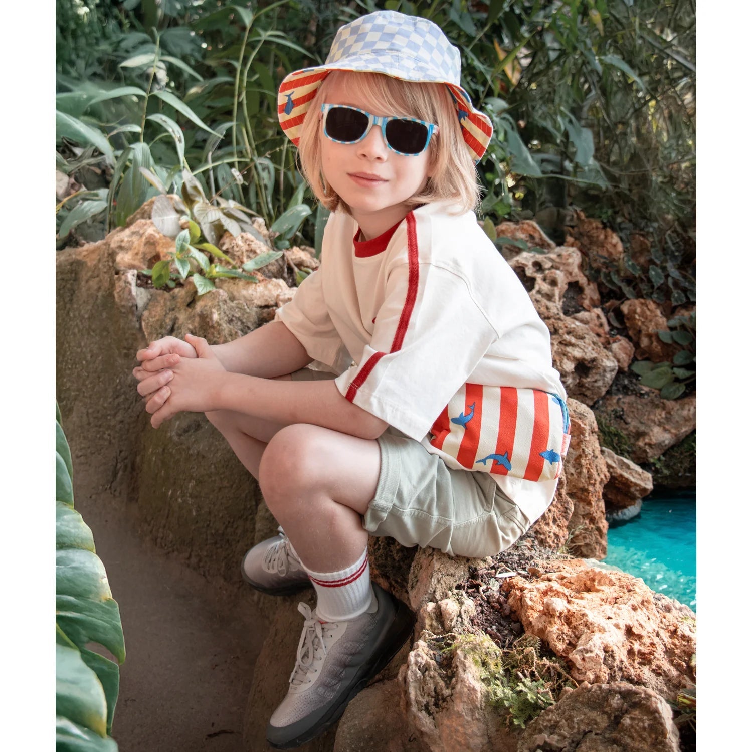 Rockahula dvostrani šešir - Shark - Mini Bambini