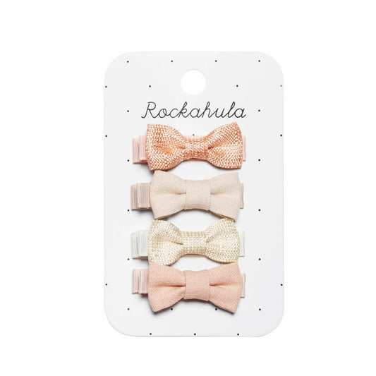 Rockahula set šnalica - Linen Mini Bow - Mini Bambini