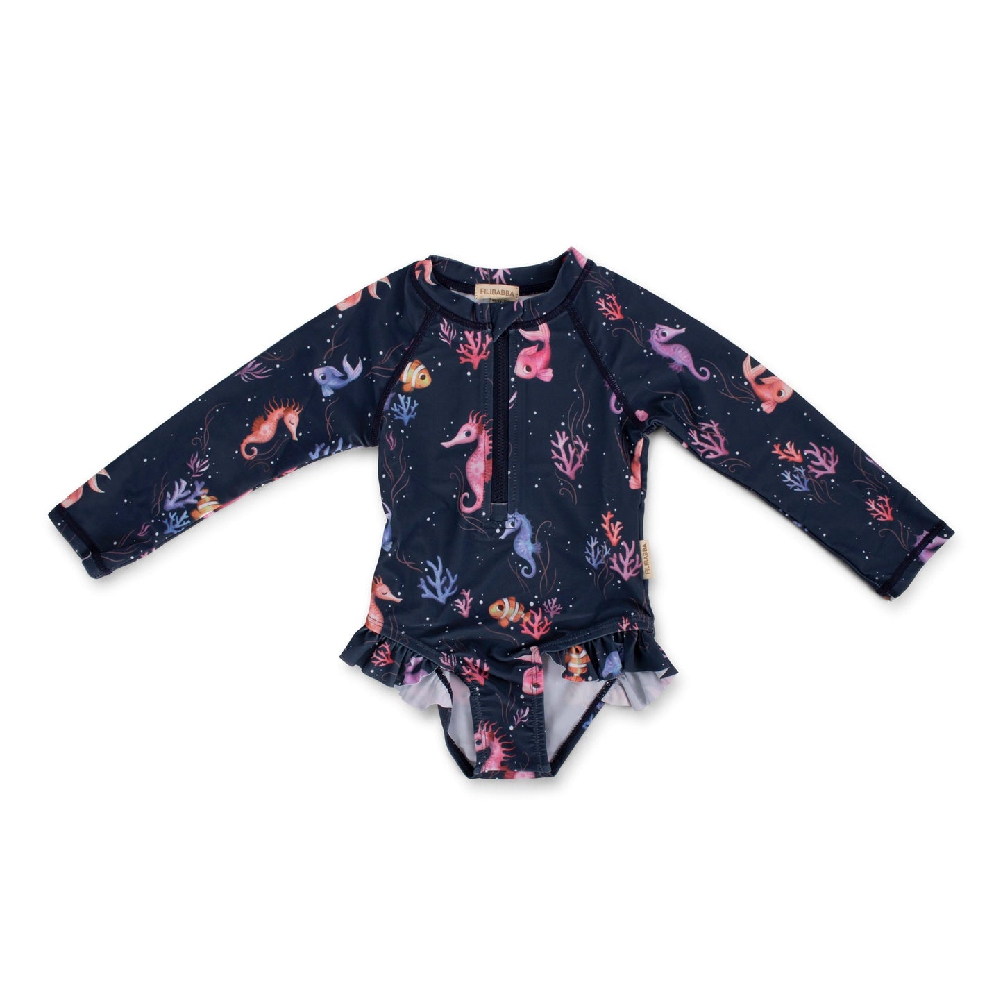 UV kupaći sa karnerićima + kapica - Rainbow Reef - Mini Bambini