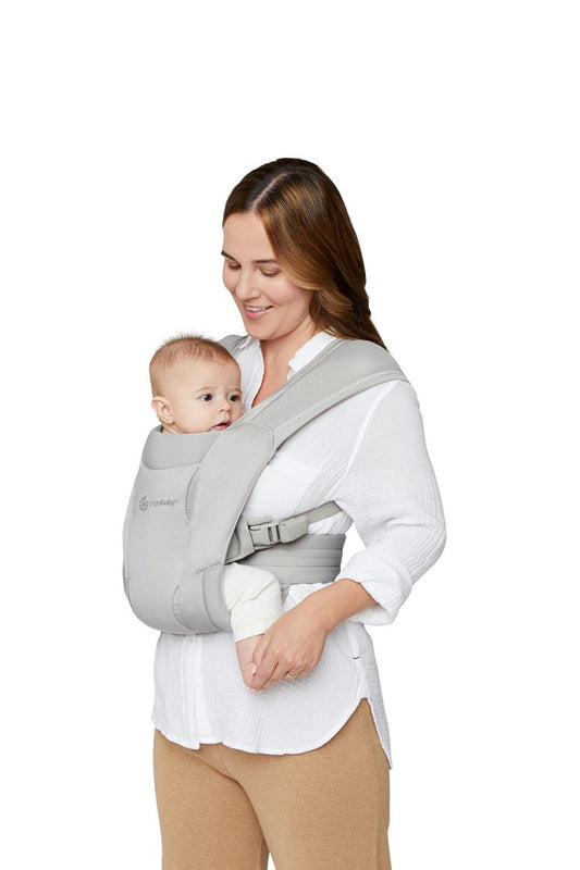 Ergonomska kengur nosiljka Ergobaby Embrace Soft Air Mesh - Soft Grey - Mini Bambini