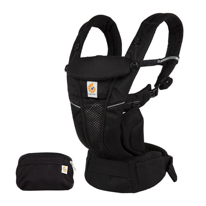 Ergonomska kengur nosiljka Ergobaby Omni Breeze - Onyx black - Mini Bambini